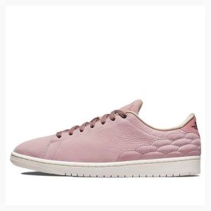 Nike Centre Court Oxford Basketbol Ayakkabısı Air Jordan 1 Erkek Pembe | JD-873RZ