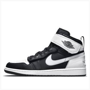 Nike FlyEase Basketbol Ayakkabısı Air Jordan 1 Erkek Siyah | JD-027ML