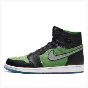 Nike HI Zoom Air Rage Basketbol Ayakkabısı Air Jordan 1 Erkek Yeşil Siyah | JD-458QI