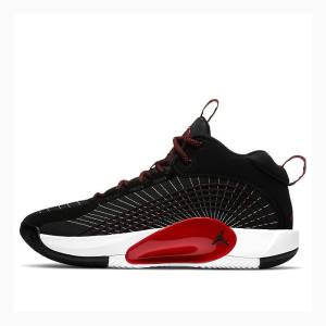 Nike Jumpman 2021 PF Bred Basketbol Ayakkabısı Air Jordan Erkek Siyah Beyaz Kırmızı | JD-293WV