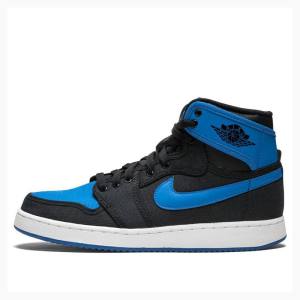 Nike KO High OG Spor Basketbol Ayakkabısı Air Jordan 1 Erkek Siyah Mavi | JD-574TW