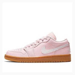 Nike Low Gum Spor Ayakkabı Air Jordan 1 Kadın Pembe | JD-236SJ