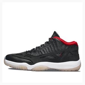 Nike Low IE Bred Spor Ayakkabı Air Jordan 11 Erkek Siyah Kırmızı | JD-218KE