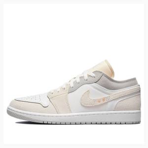 Nike Low Inside Out Spor Ayakkabı Air Jordan 1 Erkek Beyaz Gri | JD-281JG