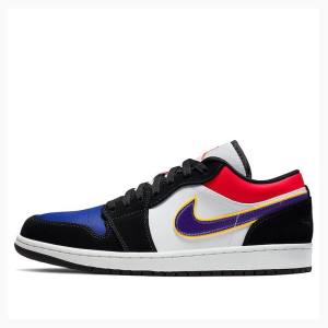 Nike Low Lakers Top 3 Spor Ayakkabı Air Jordan 1 Erkek Siyah Kırmızı | JD-745OR