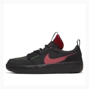 Nike Low React Fearless Spor Ayakkabı Air Jordan 1 Erkek Siyah | JD-654BO