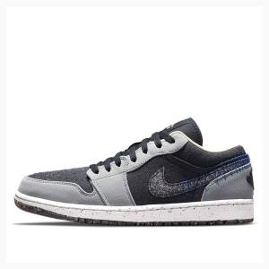 Nike Low SE Crater Spor Ayakkabı Air Jordan 1 Erkek Gri Siyah | JD-408YM