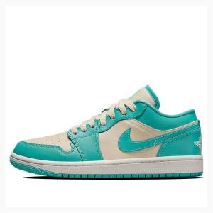 Nike Low Spor Ayakkabı Air Jordan 1 Kadın Yeşil | JD-861VM