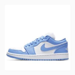 Nike Low UNC UNC Spor Ayakkabı Air Jordan 1 Kadın Mavi | JD-715DU