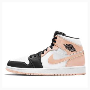 Nike Mid Cut Crimson Tint Basketbol Ayakkabısı Air Jordan 1 Erkek Pembe | JD-203KL