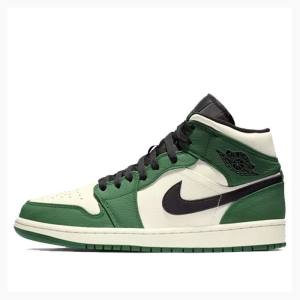 Nike Mid Cut SE Basketbol Ayakkabısı Air Jordan 1 Erkek Yeşil | JD-638VE