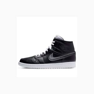 Nike Mid Cut SE Maybe I Destroyed the Game Basketbol Ayakkabısı Air Jordan 1 Erkek Siyah | JD-532YW