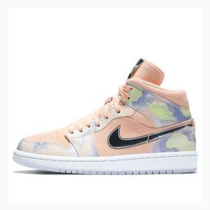 Nike Mid Cut SE 'P(HER)SPECTIVE' Basketbol Ayakkabısı Air Jordan 1 Kadın Mercan | JD-196QP