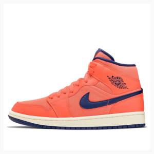 Nike Mid Cut Turf Basketbol Ayakkabısı Air Jordan 1 Kadın Turuncu | JD-423CV