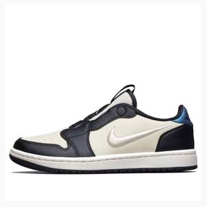 Nike RET Low SLIP JORDAN LEGACY Spor Ayakkabı Air Jordan 1 Kadın Mavi Beyaz | JD-702ZV