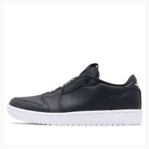 Nike RET Low Slip Spor Ayakkabı Air Jordan 1 Kadın Siyah | JD-507BU