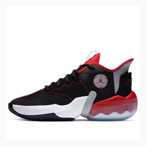 Nike React Elevation PF Basketbol Ayakkabısı Air Jordan Erkek Siyah Beyaz Kırmızı | JD-750QL