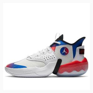 Nike React Elevation PF Basketbol Ayakkabısı Air Jordan Erkek Kırmızı Siyah Mavi | JD-860KJ