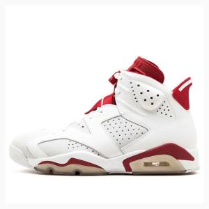 Nike Retro Alternate Basketbol Ayakkabısı Air Jordan 6 Erkek Beyaz Kırmızı | JD-032XM