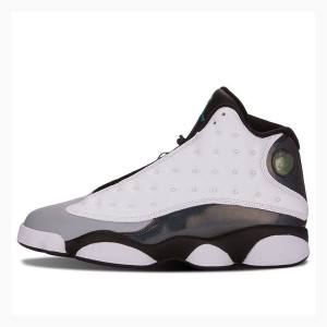 Nike Retro Barons Hologram Basketbol Ayakkabısı Air Jordan 13 Erkek Beyaz Siyah | JD-207VD