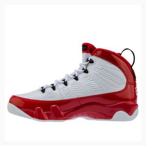 Nike Retro Basketbol Ayakkabısı Air Jordan 9 Erkek Beyaz Kırmızı | JD-137KR