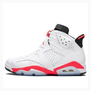 Nike Retro Basketbol Ayakkabısı Air Jordan 6 Erkek Beyaz Kırmızı | JD-425QM