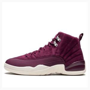 Nike Retro Bordeaux Basketbol Ayakkabısı Air Jordan 12 Erkek Pembe | JD-648LQ