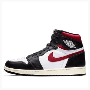 Nike Retro High OG Basketbol Ayakkabısı Air Jordan 1 Erkek Siyah Beyaz Kırmızı | JD-176CH