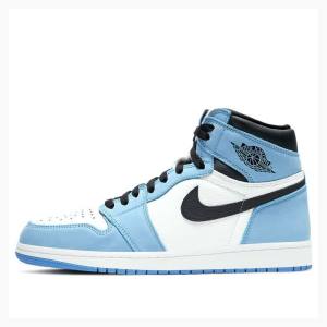 Nike Retro High OG Basketbol Ayakkabısı Air Jordan 1 Erkek Mavi Siyah | JD-260YD