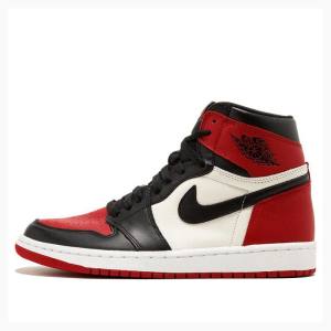 Nike Retro High OG Bred Burunlu Basketbol Ayakkabısı Air Jordan 1 Erkek Kırmızı Siyah | JD-269YW