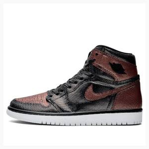 Nike Retro High OG Fearless Basketbol Ayakkabısı Air Jordan 1 Kadın Siyah Kırmızı | JD-357SW