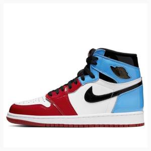 Nike Retro High OG Fearless UNC Chicago Basketbol Ayakkabısı Air Jordan 1 Erkek Beyaz Kırmızı Mavi | JD-098IR