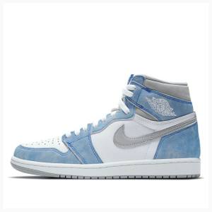 Nike Retro High OG Hyper Royal Basketbol Ayakkabısı Air Jordan 1 Erkek Mavi Beyaz | JD-675VT