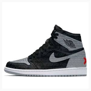 Nike Retro High OG Rebellionaire Basketbol Ayakkabısı Air Jordan 1 Erkek Siyah Gri | JD-819QH