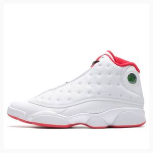 Nike Retro History of Flight Basketbol Ayakkabısı Air Jordan 13 Erkek Beyaz Kırmızı | JD-162YG