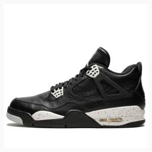 Nike Retro LS Oreo Basketbol Ayakkabısı Air Jordan 4 Erkek Siyah | JD-749MK