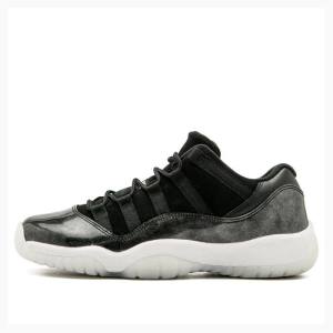 Nike Retro Low Barons Spor Ayakkabı Air Jordan 11 Erkek Siyah | JD-293QG