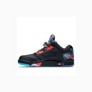 Nike Retro Low CNY Chinese New Year Spor Ayakkabı Air Jordan 5 Erkek Siyah Renkli | JD-164NH