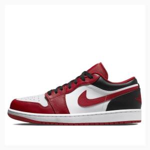 Nike Retro Low Gym Spor Ayakkabı Air Jordan 1 Erkek Kırmızı Siyah | JD-581WU