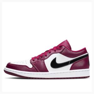 Nike Retro Low Noble Spor Ayakkabı Air Jordan 1 Erkek Kırmızı Siyah | JD-975GP