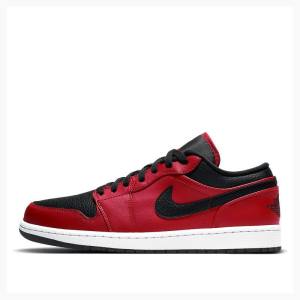 Nike Retro Low Reverse Bred Spor Ayakkabı Air Jordan 1 Erkek Kırmızı Siyah | JD-653HZ