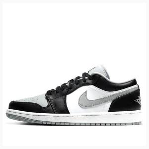 Nike Retro Low Smoke Spor Ayakkabı Air Jordan 1 Erkek Gri Siyah | JD-386IG