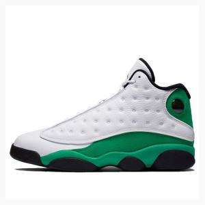 Nike Retro Lucky Basketbol Ayakkabısı Air Jordan 13 Erkek Beyaz Yeşil | JD-620DC