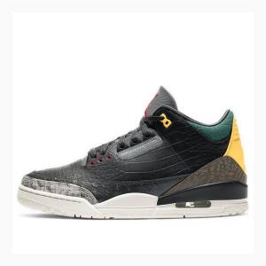 Nike Retro SE Animal Instinct 2.0 Basketbol Ayakkabısı Air Jordan 3 Erkek Siyah Gri | JD-574QN