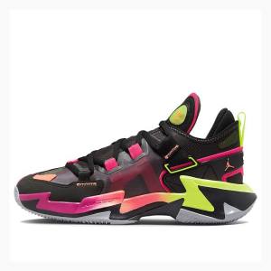 Nike Why Not Zer0.5 PF Black Basketbol Ayakkabısı Air Jordan Erkek Siyah Yeşil Pembe | JD-607HE