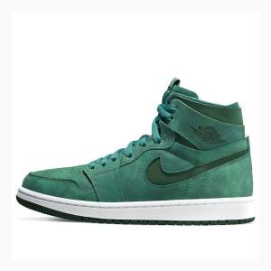 Nike Zoom Air CMFT Basketbol Ayakkabısı Air Jordan 1 Kadın Yeşil | JD-384GY