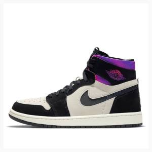 Nike Zoom CMFT PSG PSG Basketbol Ayakkabısı Air Jordan 1 Erkek Mor Siyah | JD-436ZH