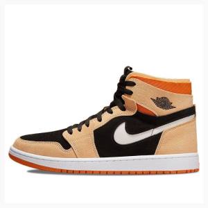 Nike Zoom CMFT Pumpkin Spice Basketbol Ayakkabısı Air Jordan 1 Erkek Siyah Turuncu | JD-829NG