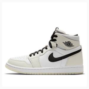 Nike Zoom CMFT Sail Basketbol Ayakkabısı Air Jordan 1 Kadın Krema Siyah | JD-920RU