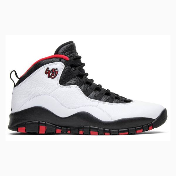 Nike Double Nickel Basketbol Ayakkabısı Air Jordan 10 Erkek Beyaz Siyah | JD-951JY